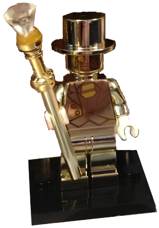 LEGO 71001 Mr. Gold col10 17 N extra items Shop device